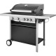 GAS BARBECUE UNIMAC GAS BBQ (661315) 4+1 (ΠΛΑΪΝΗ) ΕΣΤΙΕΣ BLACK TREND